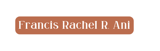 Francis Rachel R Ani